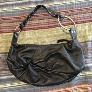 Melie Bianco black shoulder bag, Laguna beach bag